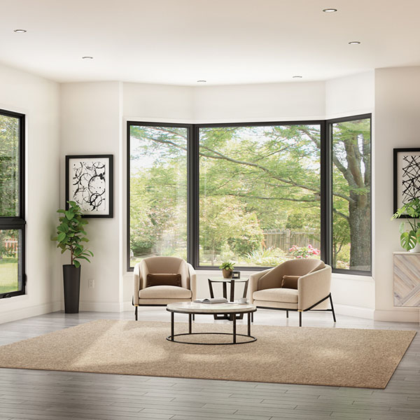 luxury living room with white sofa